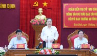 Chủ tịch Quốc hội Trần Thanh Mẫn chủ trì làm việc với Ban Thường vụ Tỉnh ủy Bình Định